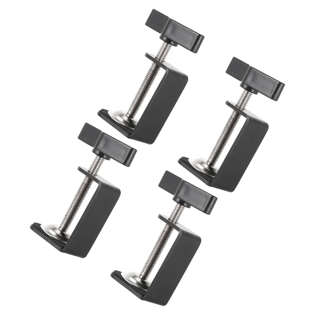 4 pcs Table Mounting Clamps Universal Tabletop Mounting Clamps Desk Clamp Table Clamp
4 pcs Table Mounting Clamps Universal Tabletop Mounting Clamps Desk Clamp Table Clamp