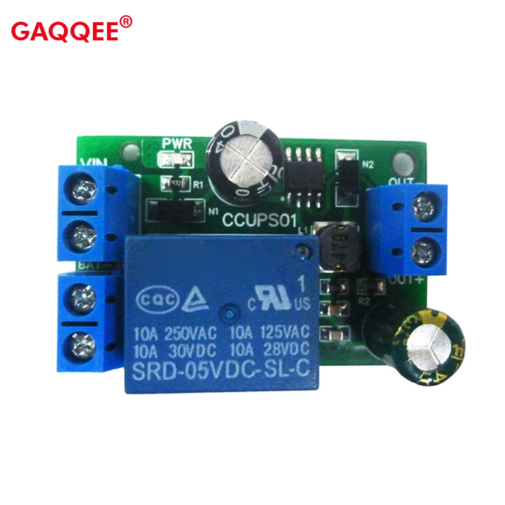 

CCUPS01 DC 6V-60V UPS Power-OFF Protection Module Automatic Switching Emergency Cut-off Board for Lead-acid Lithium Iron Battery