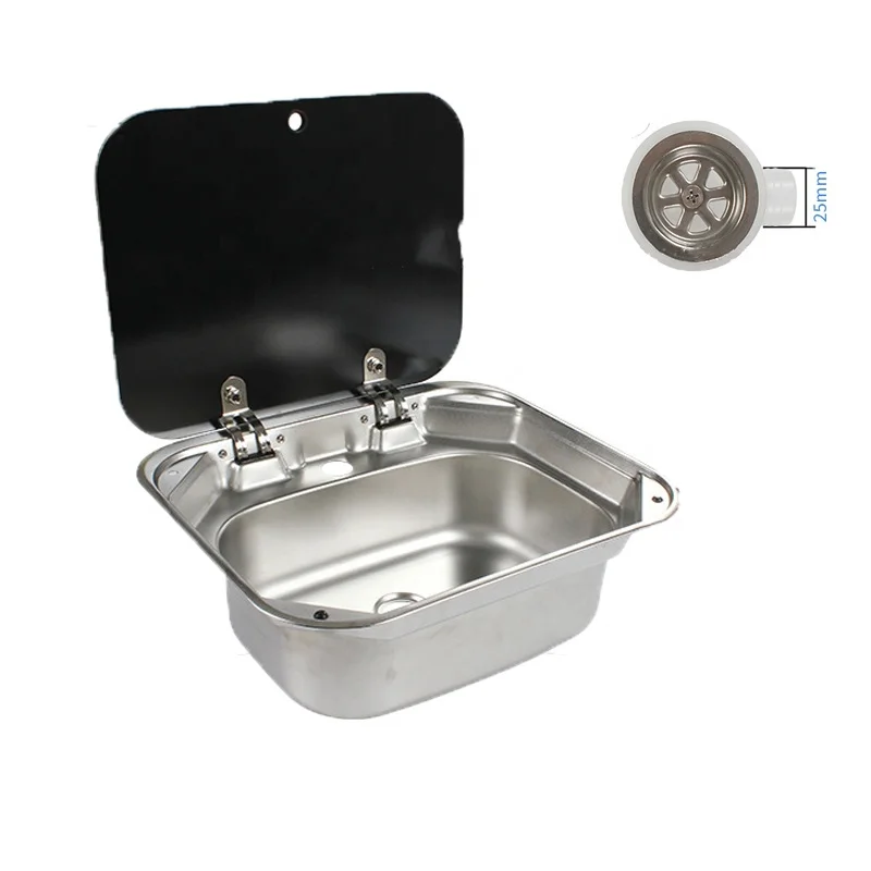 

TopwellRV Top Rated RV Interior Kitchen Accessories Stainless Hand Wash Basin