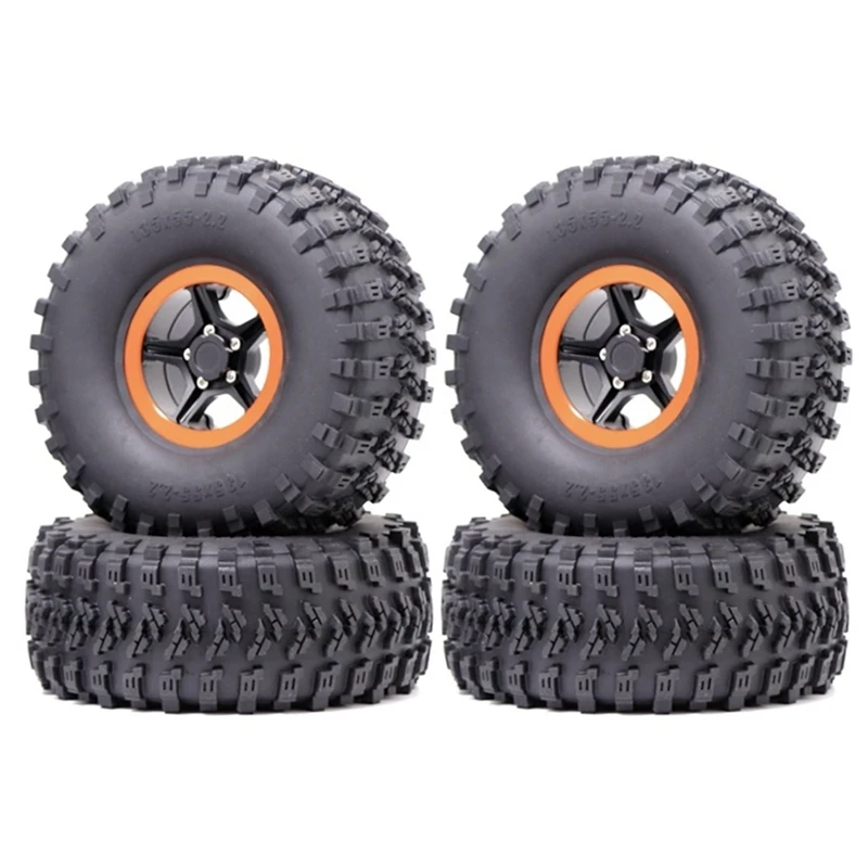 4PCS 135Mm 2.2Inch Beadlock Wheel Rim Tire Set For 1/10 RC Crawler Car Axial SCX10 Wraith Capra RR10 Traxxas TRX4 YK4082 Kit
4PCS 135Mm 2.2Inch Beadlock Wheel Rim Tire Set For 1/10 RC Crawler Car Axial SCX10 Wraith Capra RR10 Traxxas TRX4 YK4082 Kit