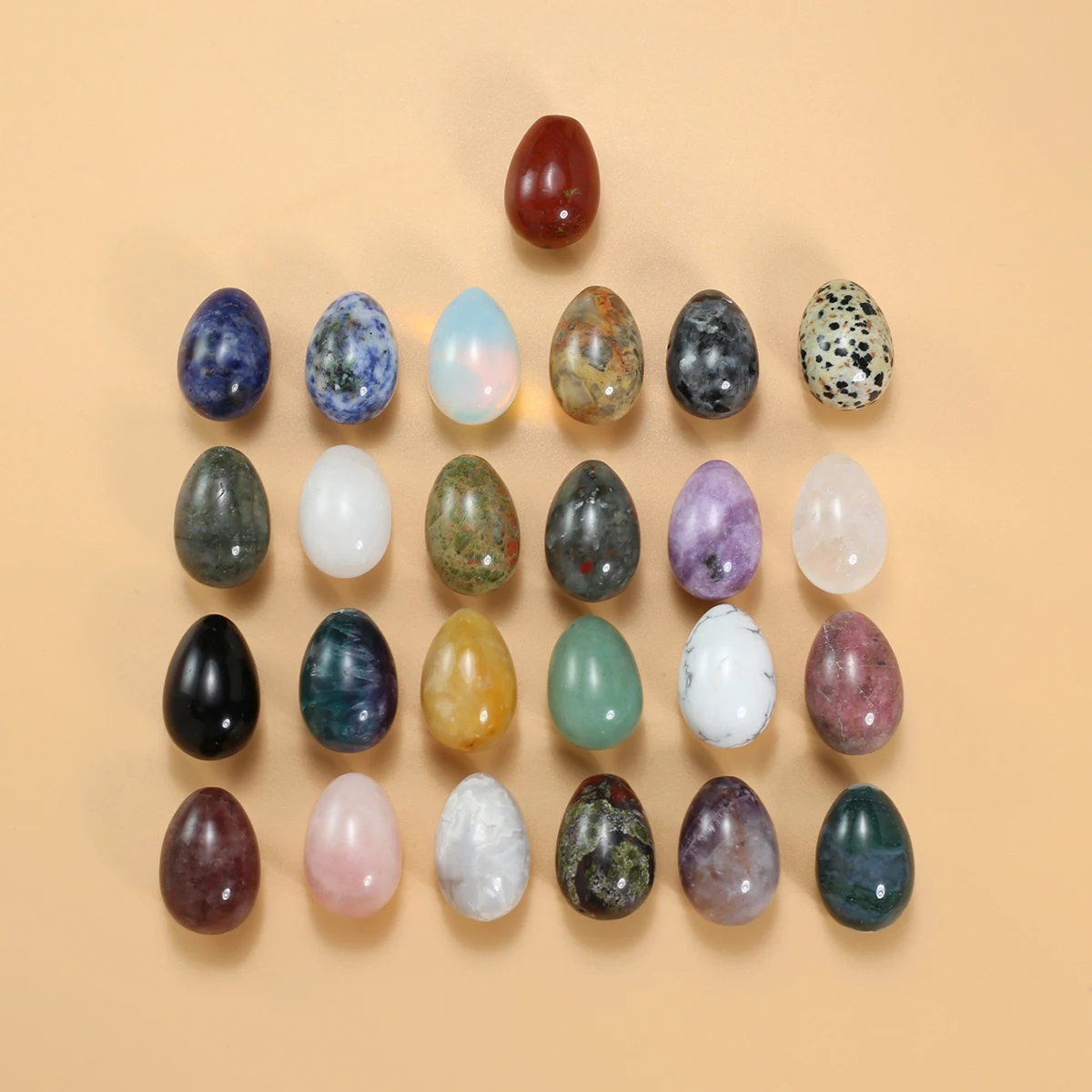 

31x20mm Mini Stone Bird Egg Healing Crystal Yoni Egg Gems Ball Home Decor Chakra Energy Quartz Mineral Specimen Easter Gifts