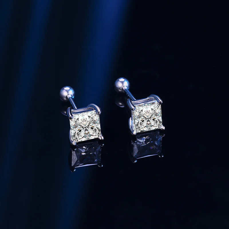 925 Silver Stud Earrings Earrings High Carbon Diamond Sparkling Zircon Earrings 4 Prong Simple Jewelry Women' Fine Jewelry
925 Silver Stud Earrings Earrings High Carbon Diamond Sparkling Zircon Earrings 4 Prong Simple Jewelry Women' Fine Jewelry