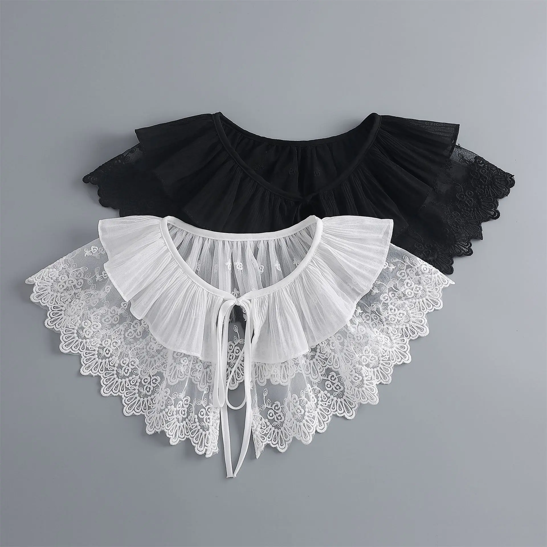 Women Lace Shirt Detachable Collar Wraps Blouse Tops Lapel Fake Collar Shawls Ladies Dress Small Cape Fuax Cols Decor
Women Lace Shirt Detachable Collar Wraps Blouse Tops Lapel Fake Collar Shawls Ladies Dress Small Cape Fuax Cols Decor