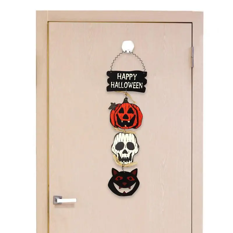 

Halloween Welcome Sign Porch Wedding Door Decor Ghost Black Cat Pumpkin Design Photo Props For Horror Garden Wall Bedroom