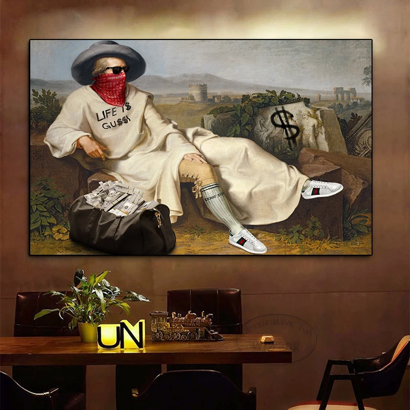 Mask Art Gang Supreme Canvas Posters and Prints Money Bag Dollars Wall Art Picture Canvas Print for Living Room Home Decoration
Mask Art Gang Supreme Canvas Posters and Prints Money Bag Dollars Wall Art Picture Canvas Print for Living Room Home Decoration