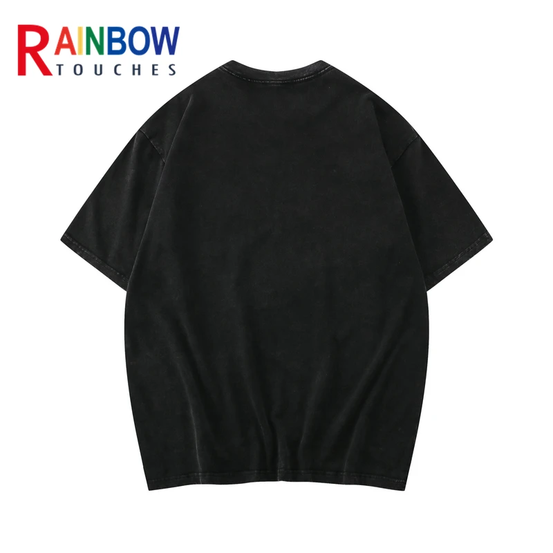 Брендовая мужская футболка Rainbowtouches 2022 Мужская винтажная с рисунком енота и