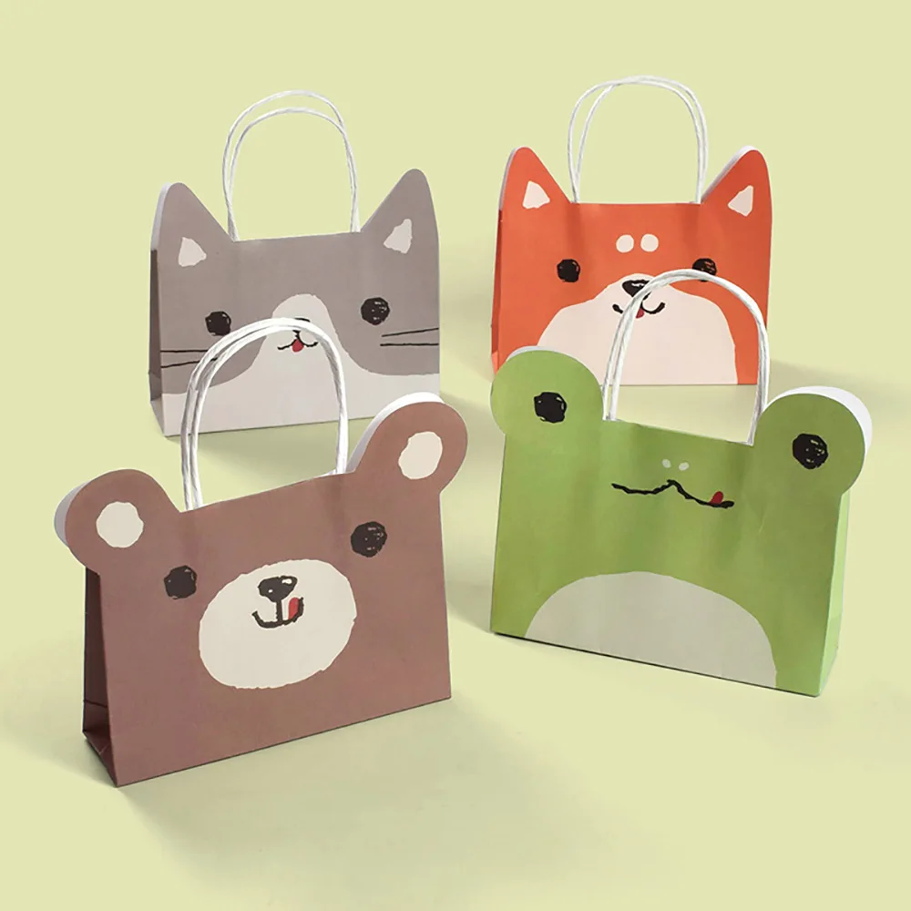 2pcs Cartoon Puppy Cat Bear Favor Gift Paper Bags Happy Children's Day Birthday Candy Packing Bag for Kids Jungle Party Supplies
2pcs Cartoon Puppy Cat Bear Favor Gift Paper Bags Happy Children's Day Birthday Candy Packing Bag for Kids Jungle Party Supplies