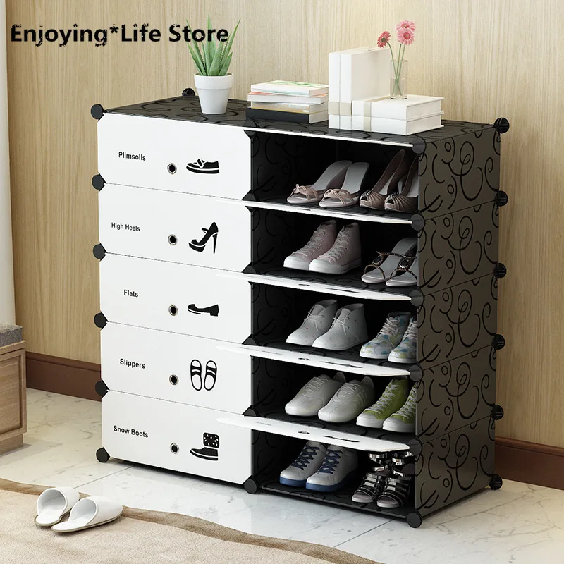 Plastic Simple Combination Shoe Cabinet Black Flower Pure White Door Multilayer Dustproof Shoe Rack Shoe Cabinet
Plastic Simple Combination Shoe Cabinet Black Flower Pure White Door Multilayer Dustproof Shoe Rack Shoe Cabinet