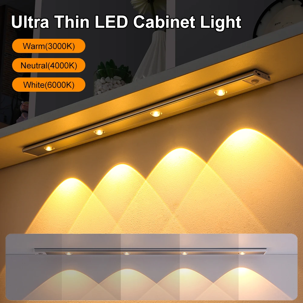 USB Rechargeable LED Night Light Motion Sensor Dimmable Light For Kitchen Wardrobe Cabinet Indoor Lighting 20cm/30cm/40cm
USB Rechargeable LED Night Light Motion Sensor Dimmable Light For Kitchen Wardrobe Cabinet Indoor Lighting 20cm/30cm/40cm