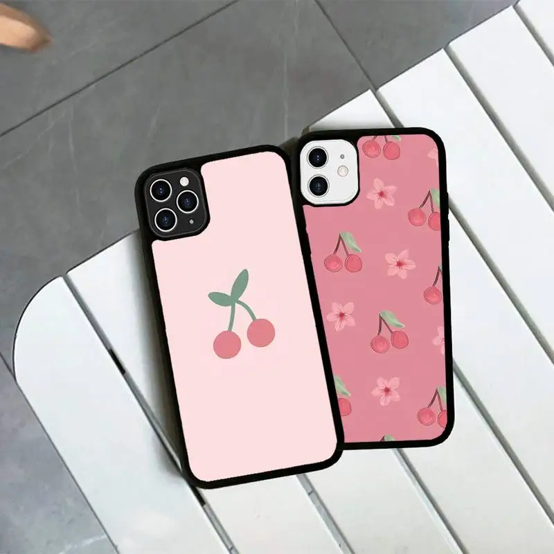 Pink Cherries Cherry Phone Case Silicone PC+TPU Case for iPhone 11 12 13 Pro Max 8 7 6 Plus X SE XR Hard Fundas 
Pink Cherries Cherry Phone Case Silicone PC+TPU Case for iPhone 11 12 13 Pro Max 8 7 6 Plus X SE XR Hard Fundas