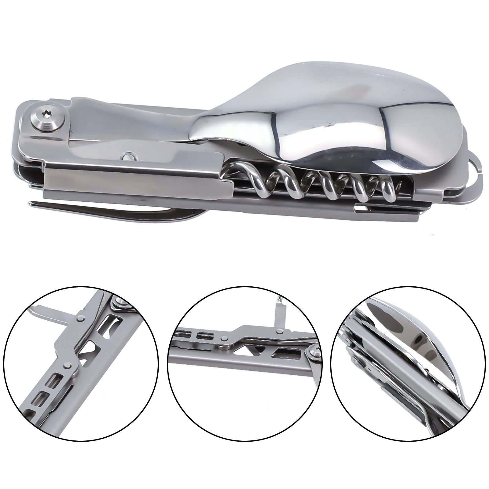 Detachable 6-in-1 Flatware Set Fork High-Quality Pocket Cutlery Spoon Spoon Fork Opener Bottle Opener Can Opener
Detachable 6-in-1 Flatware Set Fork High-Quality Pocket Cutlery Spoon Spoon Fork Opener Bottle Opener Can Opener