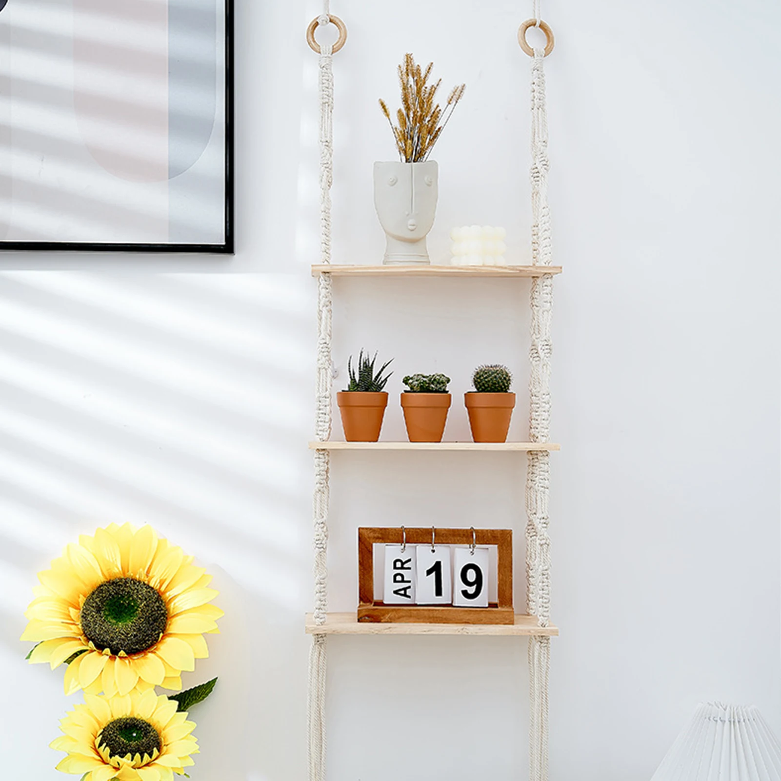 Wall Hangings Shelf 3 Tier Cotton Rope Rack Woven Home Organizer Decor Woven Rope Bohemian Shelves Floating 3 Tier Cotton Rope
Wall Hangings Shelf 3 Tier Cotton Rope Rack Woven Home Organizer Decor Woven Rope Bohemian Shelves Floating 3 Tier Cotton Rope
