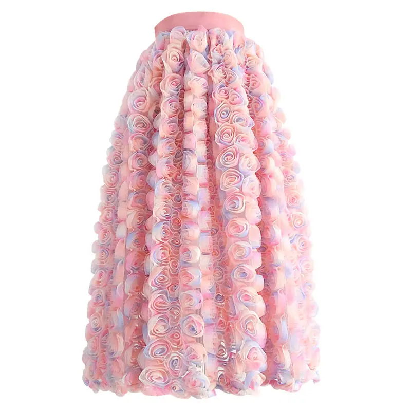 2022 Women's Spring Summer New High-waisted Long Skirts Female 3D Flower Loose Skirts Ladies Fashion Casual A-line Skirts L23
2022 Women's Spring Summer New High-waisted Long Skirts Female 3D Flower Loose Skirts Ladies Fashion Casual A-line Skirts L23