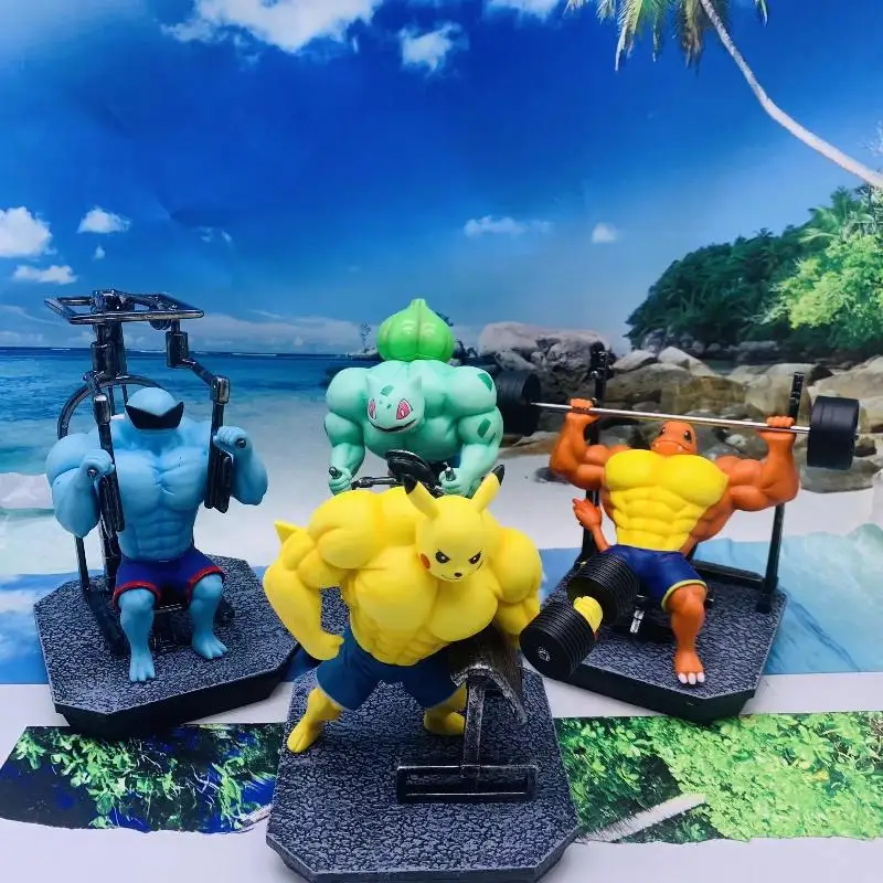 17cm Pokemon Anime Figure Pikachu Muscle Gk Charmander Gengar Weightlifting Action Figure Kit Bodybuilding Collection Model Toys
17cm Pokemon Anime Figure Pikachu Muscle Gk Charmander Gengar Weightlifting Action Figure Kit Bodybuilding Collection Model Toys