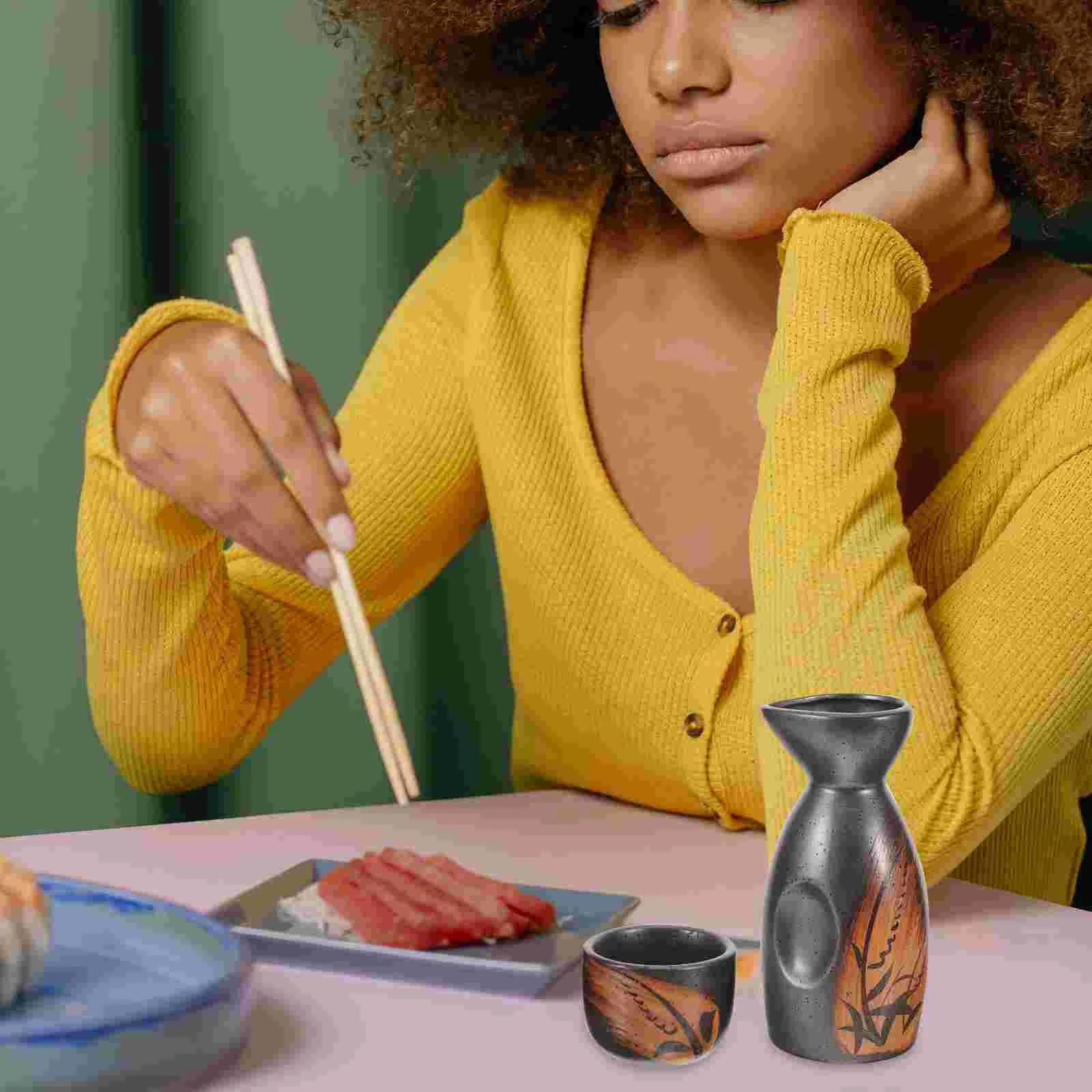 Retro Sake Kettle Pot Cup Dispenser Japanese Traditional Ceramic Porcelain Rice
Retro Sake Kettle Pot Cup Dispenser Japanese Traditional Ceramic Porcelain Rice