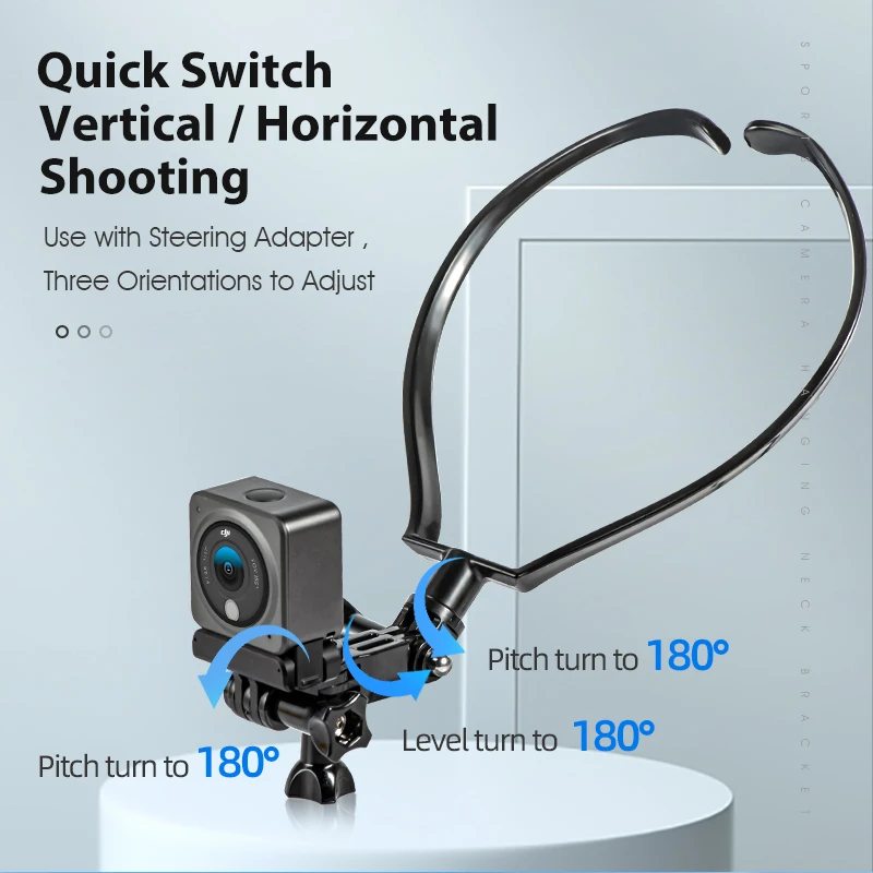 DJI Action 2 Portable Hanging Neck Holder Mount Anti-lost Lanyard Strap 180° Rotating for FIMI PALM Insta 360GoPro Sports Camera
DJI Action 2 Portable Hanging Neck Holder Mount Anti-lost Lanyard Strap 180° Rotating for FIMI PALM Insta 360GoPro Sports Camera