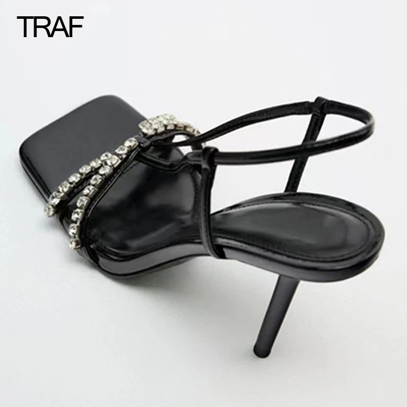 TRAF Rhinestone Heeled Sandals Women High-heeled Party Roman High Heels Sandals Woman Spring Summer 2022 Wedding Bride Sandals
TRAF Rhinestone Heeled Sandals Women High-heeled Party Roman High Heels Sandals Woman Spring Summer 2022 Wedding Bride Sandals