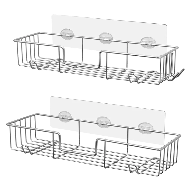 Shower Caddy Shelf With Hooks,No Drilling Adhesive Shower Shelf For Bathroom Storage,Rustproof Shower Organizer 2 Pack
Shower Caddy Shelf With Hooks,No Drilling Adhesive Shower Shelf For Bathroom Storage,Rustproof Shower Organizer 2 Pack