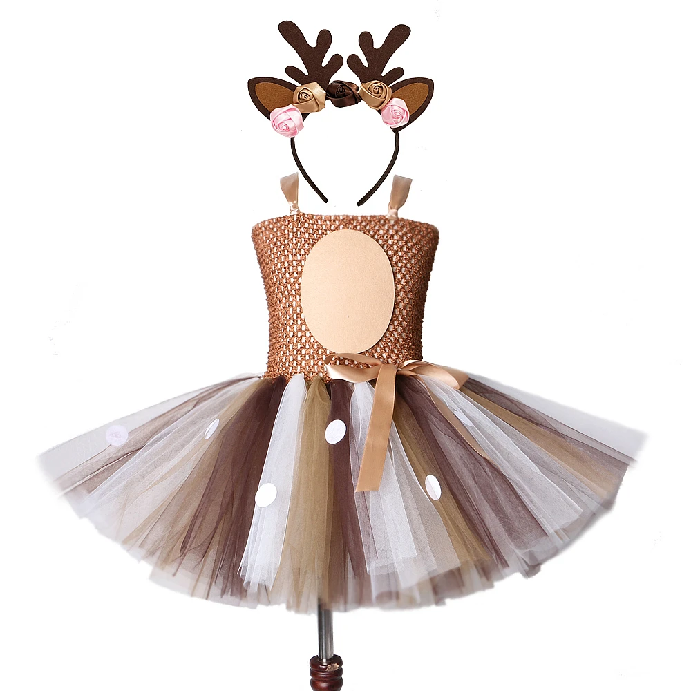 Deer Tutu Dress Girl Christmas Dresses with Headband Kids Halloween Costume Baby Girl Princess Elk Reindeer Outfit for New Year
Deer Tutu Dress Girl Christmas Dresses with Headband Kids Halloween Costume Baby Girl Princess Elk Reindeer Outfit for New Year