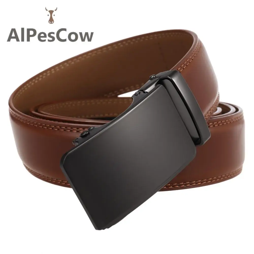 Genuine Leather Belt for Men 100% Alps Cowhide Ratchet Waist Strap Formal Male High Quality Luxury Business Designer Waistband
Genuine Leather Belt for Men 100% Alps Cowhide Ratchet Waist Strap Formal Male High Quality Luxury Business Designer Waistband