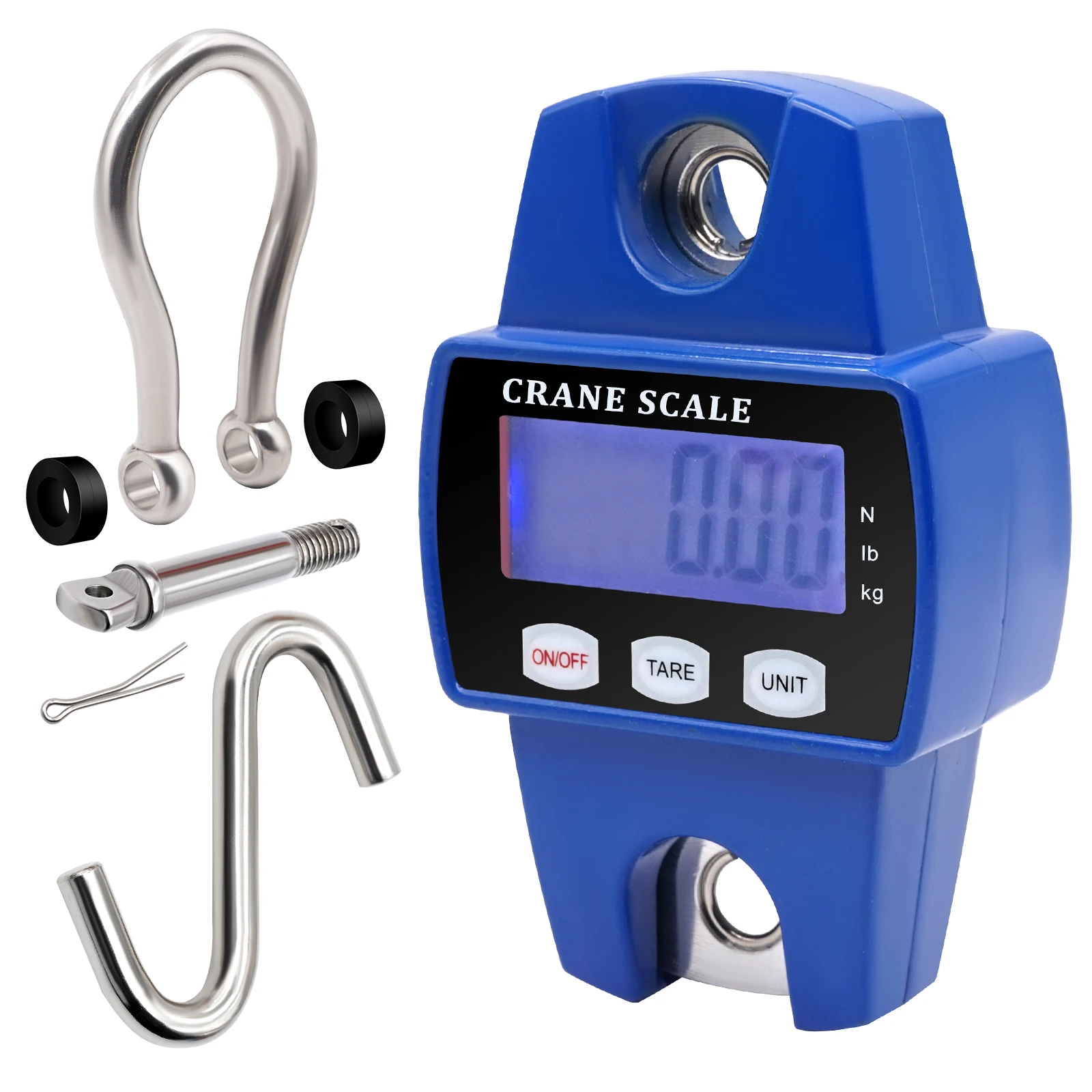 Portable Blue Color 300KG Mini Digital Crane Scale Hanging Hook Crane Electronic Weight Scale
Portable Blue Color 300KG Mini Digital Crane Scale Hanging Hook Crane Electronic Weight Scale