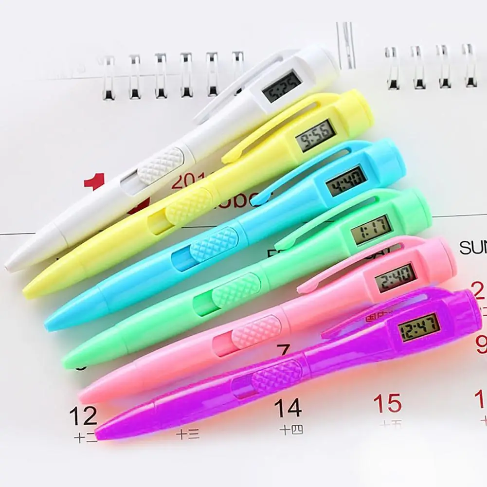 Ballpoint Pen with Digital Electronic Watch Clock for Student Exam Office Test School Multifunction Electronic Artist
Ballpoint Pen with Digital Electronic Watch Clock for Student Exam Office Test School Multifunction Electronic Artist