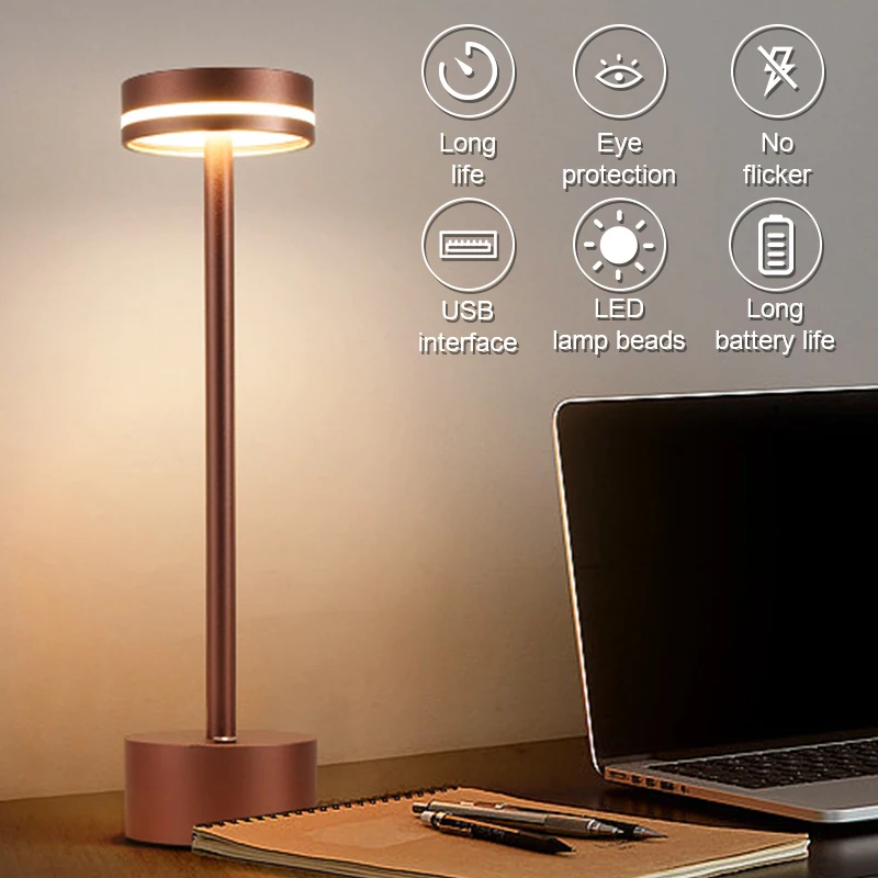 LED Touch Table Lamp Eye Protection Reading Light Bar Atmosphere Lamp USB Portable Night Lamp Nordic Metal Decoration for Hotel
LED Touch Table Lamp Eye Protection Reading Light Bar Atmosphere Lamp USB Portable Night Lamp Nordic Metal Decoration for Hotel