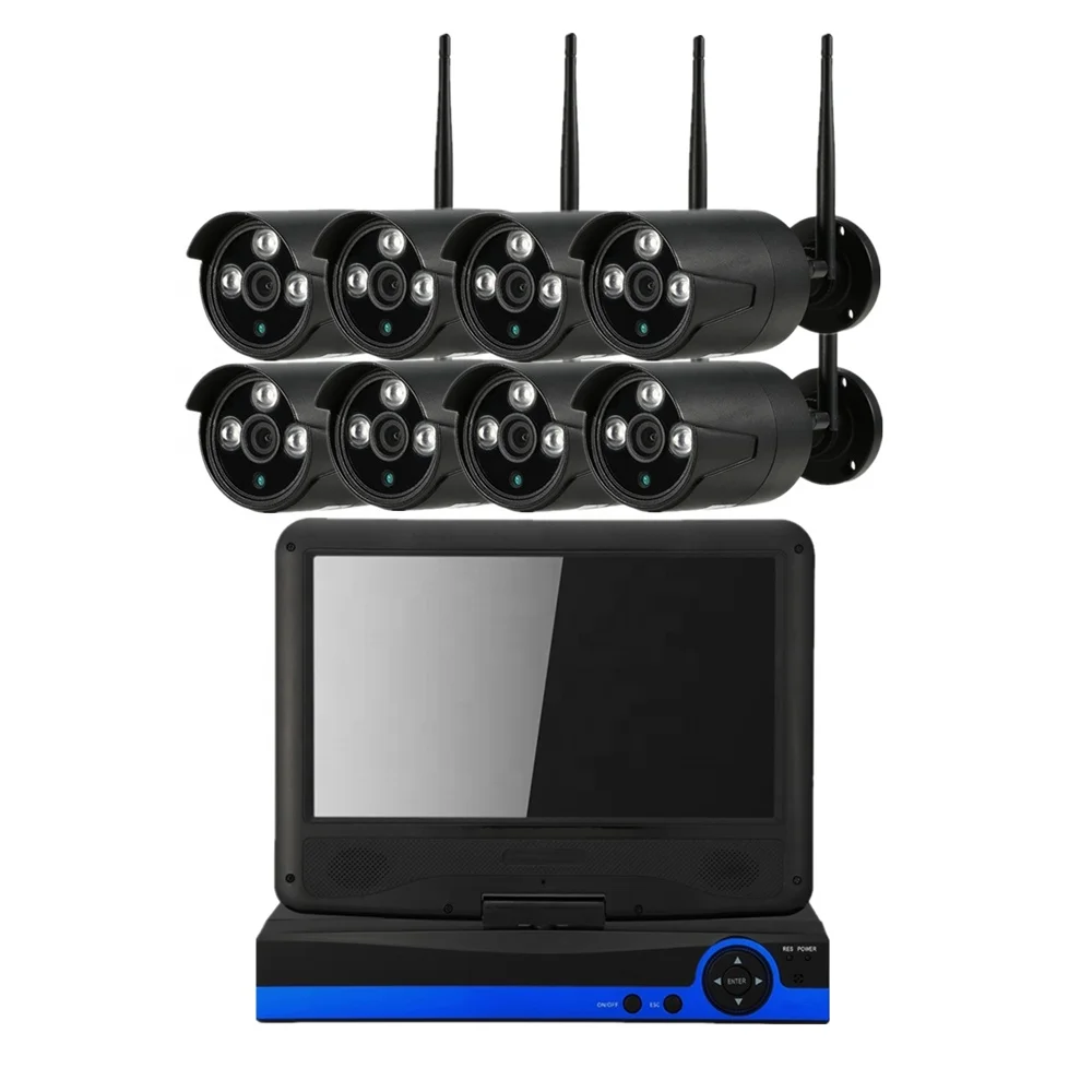 8CH Wireless Security Systems 1080P HD Video Surveillance Kit Wifi CCTV Camera NVR Set with 10.1 Inch LCD Screen
8CH Wireless Security Systems 1080P HD Video Surveillance Kit Wifi CCTV Camera NVR Set with 10.1 Inch LCD Screen