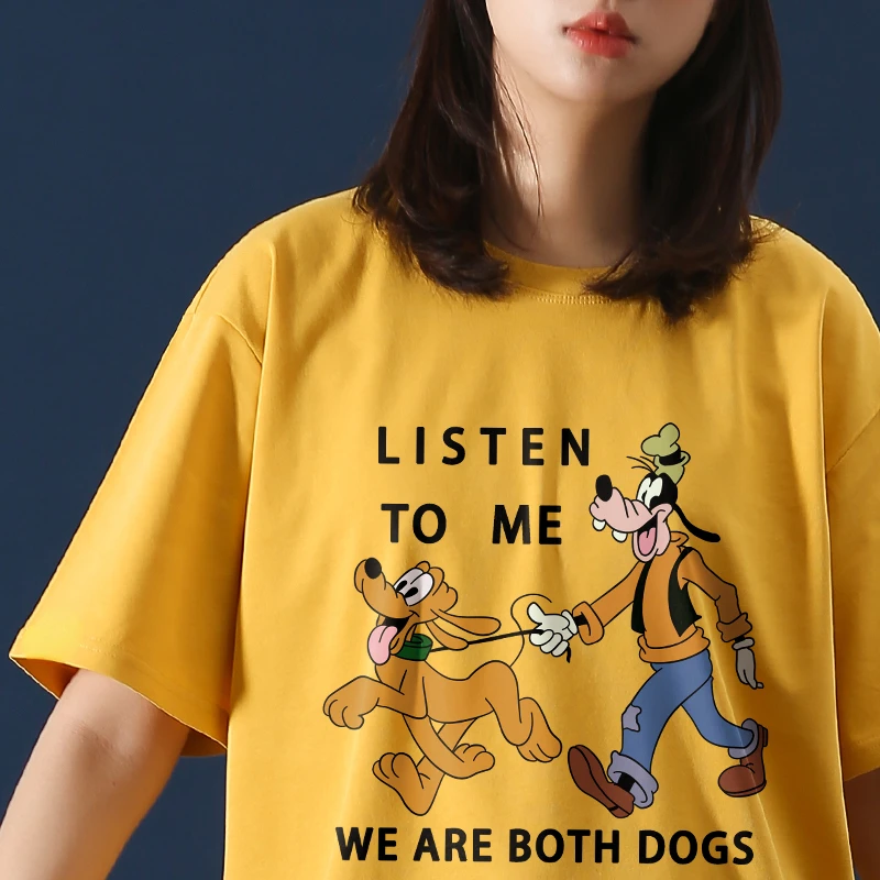 Disney Goofy Dog T-shirts Women Anime Harajuku Kawaii Oversized T Shirt Gothic Round Neck Tops Women 2022 Summer Y2k Clothes
Disney Goofy Dog T-shirts Women Anime Harajuku Kawaii Oversized T Shirt Gothic Round Neck Tops Women 2022 Summer Y2k Clothes