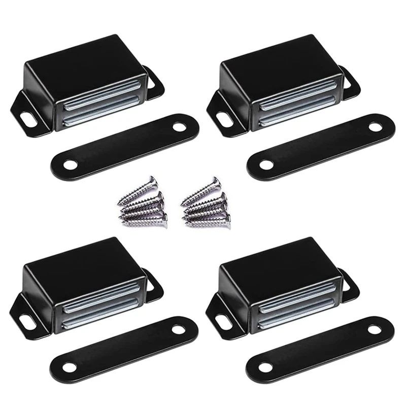 4-Pack High Magnetic Door Catch Stainless Steel Heavy Duty Catch For Kitchen Door Drawer Latch Black
4-Pack High Magnetic Door Catch Stainless Steel Heavy Duty Catch For Kitchen Door Drawer Latch Black