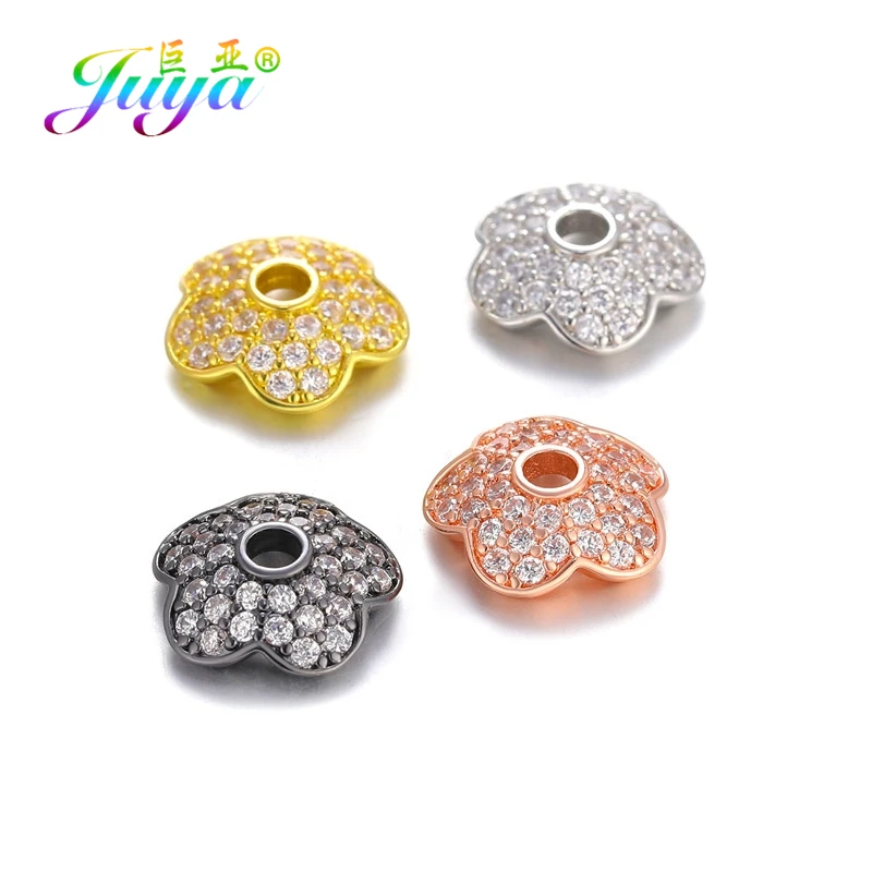 Juya 4Pcs/Lot 18K Gold Plated Decoration Flower Spacers 8 10 12mm Bead Caps For DIY Women Fashion Beads Tassels Jewelry Making
Juya 4Pcs/Lot 18K Gold Plated Decoration Flower Spacers 8 10 12mm Bead Caps For DIY Women Fashion Beads Tassels Jewelry Making