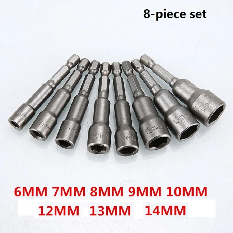 8Pcs/set 6-14mm Hex Socket Screw Sleeve 1/4in 6.35mm Strong Magnetic Hexagonal Driver Adapter Screwdriver Bits Sets Tools
8Pcs/set 6-14mm Hex Socket Screw Sleeve 1/4in 6.35mm Strong Magnetic Hexagonal Driver Adapter Screwdriver Bits Sets Tools