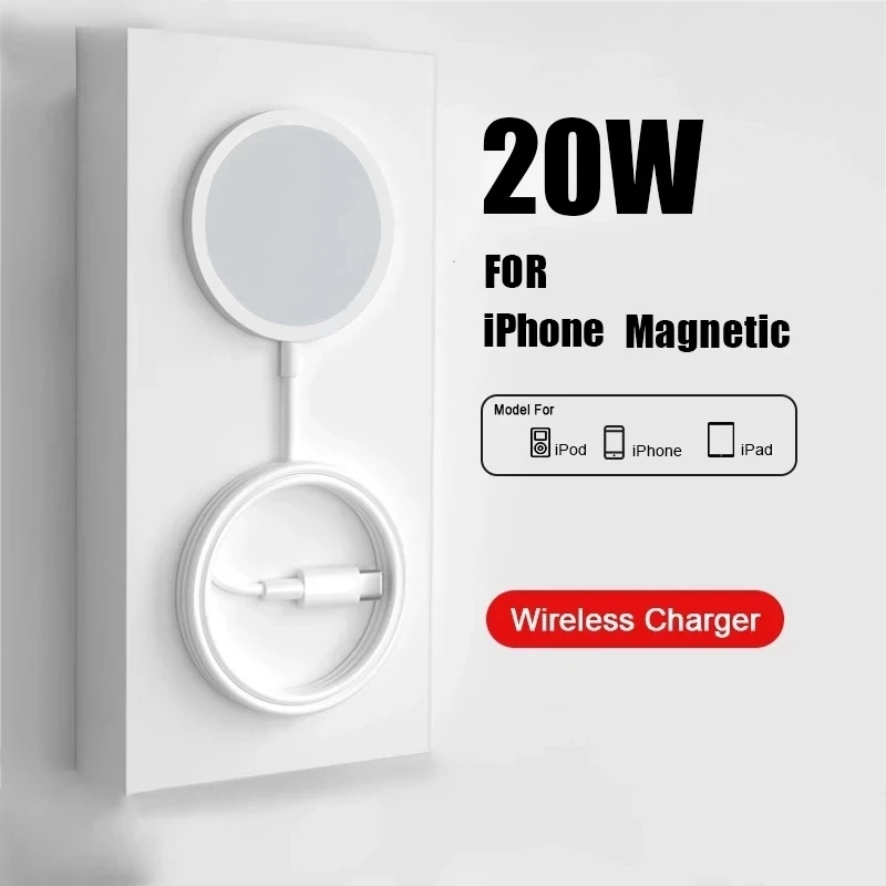 20W Magnetic Wireless Charger Fast Charge For iPhone 12 mini XR X XS MAX 8 Plus Accessories For iPhone 14 13 12 11 Pro Max USB C
20W Magnetic Wireless Charger Fast Charge For iPhone 12 mini XR X XS MAX 8 Plus Accessories For iPhone 14 13 12 11 Pro Max USB C