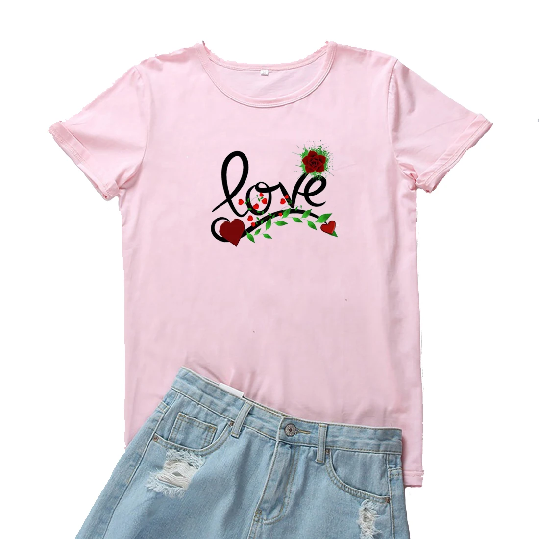 Red Heart Red Flower Love Print Tshirts Women Fashion Aesthetic Pattern Women T Shirt Valentine's Gift Women T-shirt Graphic Tee
Red Heart Red Flower Love Print Tshirts Women Fashion Aesthetic Pattern Women T Shirt Valentine's Gift Women T-shirt Graphic Tee