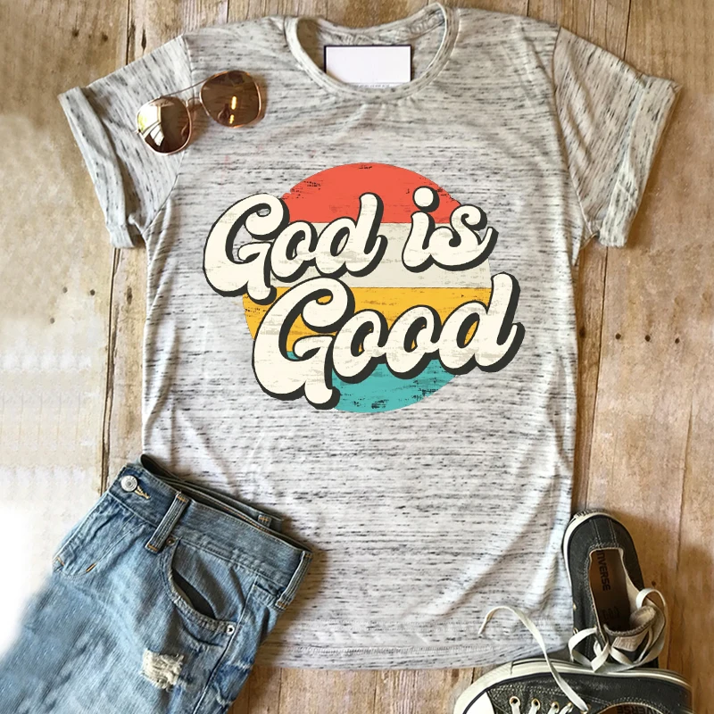 GOD Is Good Retro Shirt Christian Graphic Tshirts Church Religious Tee Jesus Inspirational Shirt Faith Vintage Tops Women L
GOD Is Good Retro Shirt Christian Graphic Tshirts Church Religious Tee Jesus Inspirational Shirt Faith Vintage Tops Women L