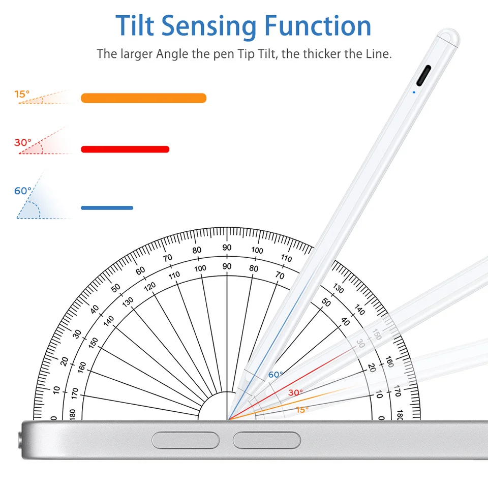 Stylus Pen For iPad Pro 11 12.9 2020 10.2 2019 9.7 2018 Air 3 Mini 5 Tilt Sensing Smart Touch Pen For ipad 7th Apple Pencil 1 2
Stylus Pen For iPad Pro 11 12.9 2020 10.2 2019 9.7 2018 Air 3 Mini 5 Tilt Sensing Smart Touch Pen For ipad 7th Apple Pencil 1 2