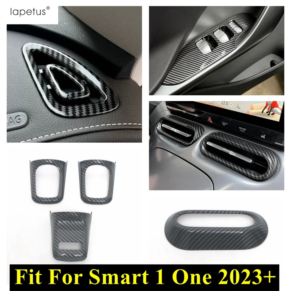 Inner Glass Switch / AC Outlet Vent / Headlight Switch Cover Trim For Smart 1 One 2023 2024 Carbon Fiber Interior Accessories
Inner Glass Switch / AC Outlet Vent / Headlight Switch Cover Trim For Smart 1 One 2023 2024 Carbon Fiber Interior Accessories