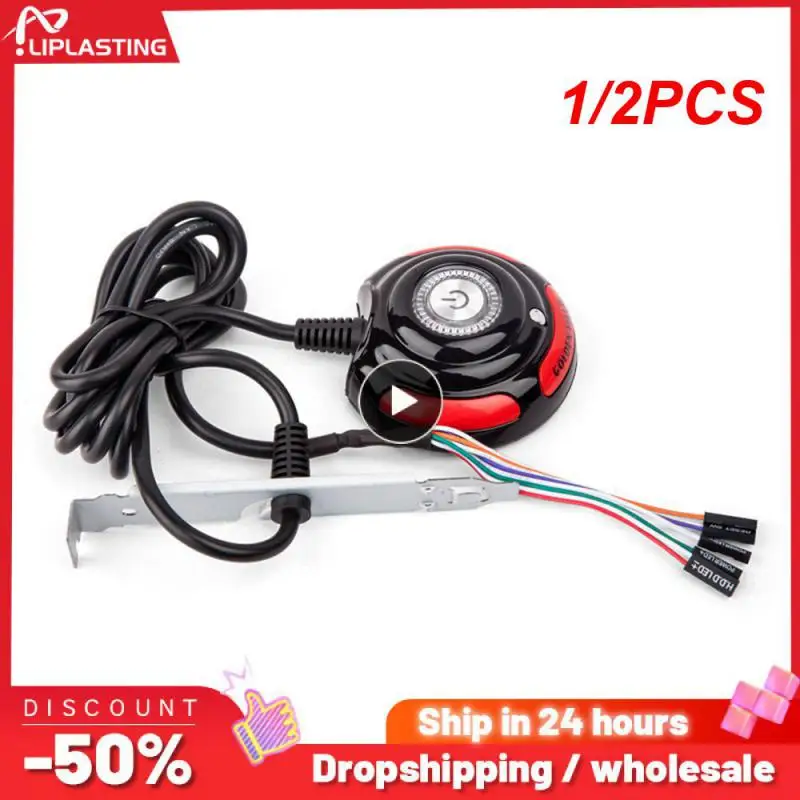 1/2PCS Computer Switch Power Supply on/off Reset HDD Push Round big Button Switch with 160cm Cable Bracket For Desktop PC
1/2PCS Computer Switch Power Supply on/off Reset HDD Push Round big Button Switch with 160cm Cable Bracket For Desktop PC