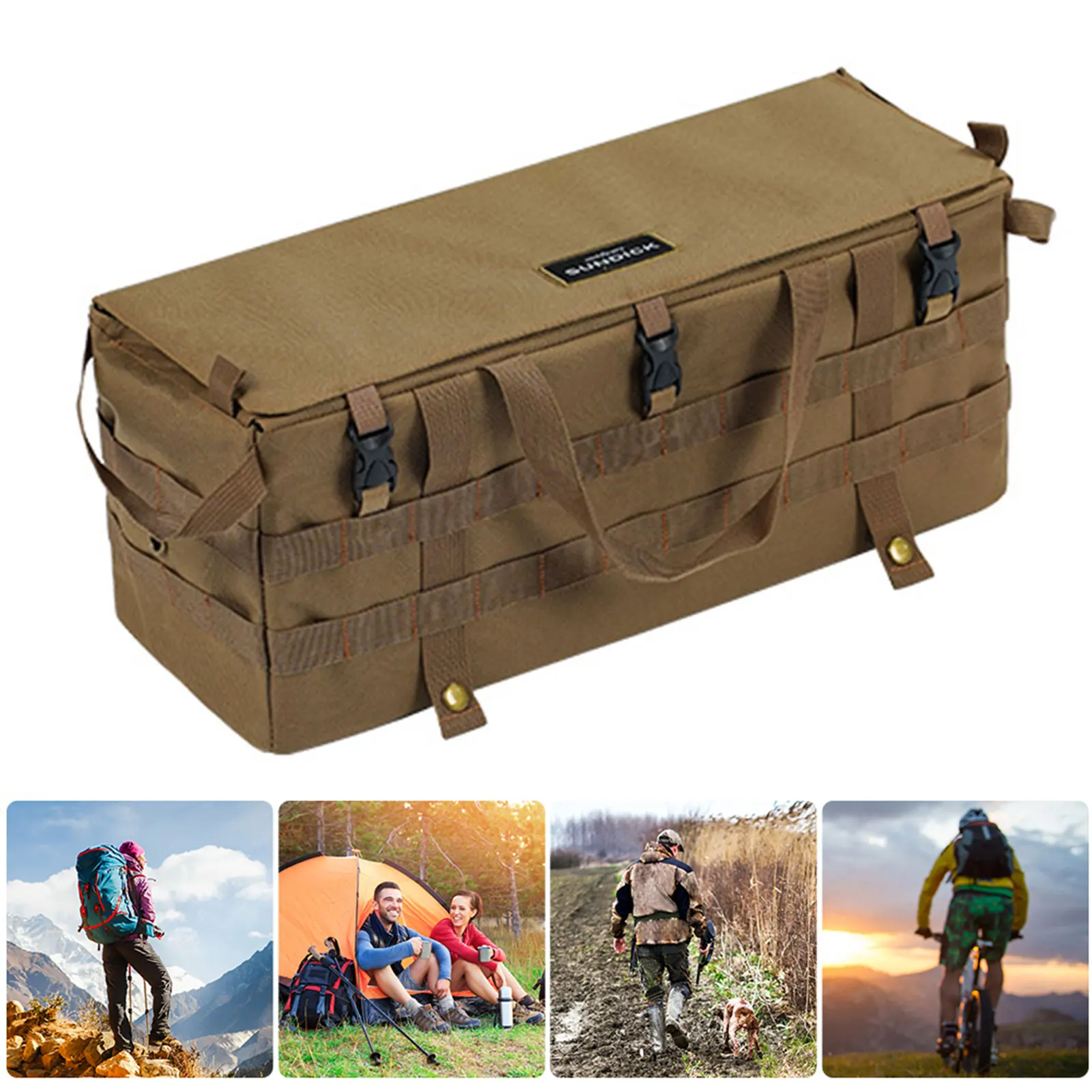 Camping Table Side Storage Bag Molle Multifunctional Folding Oxford Cloth Pocket Outdoor Picnic Desk Cookware Hanging Bag Camp
Camping Table Side Storage Bag Molle Multifunctional Folding Oxford Cloth Pocket Outdoor Picnic Desk Cookware Hanging Bag Camp