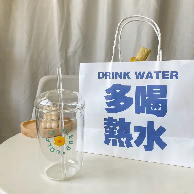 High-borosilicate Glass Straw Cup with Lid Large-capacity Milk Tea Juice Drink Cup Cartoon Printing Glass Single-layer Cup
High-borosilicate Glass Straw Cup with Lid Large-capacity Milk Tea Juice Drink Cup Cartoon Printing Glass Single-layer Cup