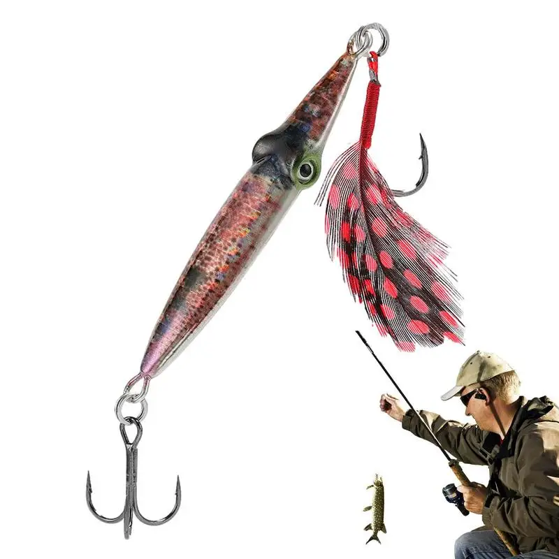 Squid Bait Lure Fishing Tool Kit Fly Fishing Accessories Trout Fishing Lures With Soft 3D Eyes For Saltwater Fishing
Squid Bait Lure Fishing Tool Kit Fly Fishing Accessories Trout Fishing Lures With Soft 3D Eyes For Saltwater Fishing