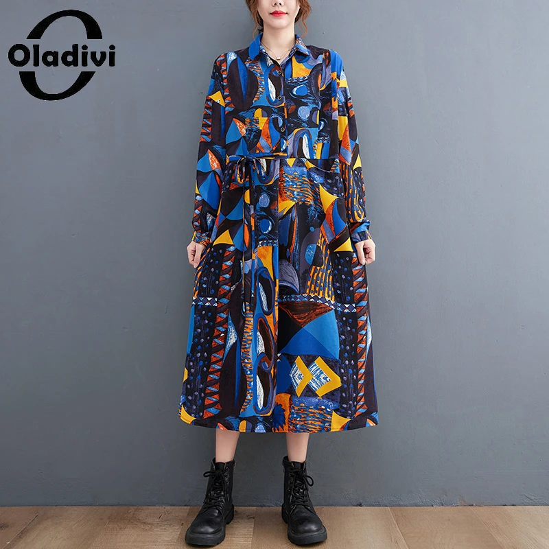 Oladivi модное платье с длинным рукавом с принтом, размер d, женские весенне-осенние повседневные свободные платья-миди большого размера, плать...
Oladivi модное платье с длинным рукавом с принтом, размер d, женские весенне-осенние повседневные свободные платья-миди большого размера, плать...