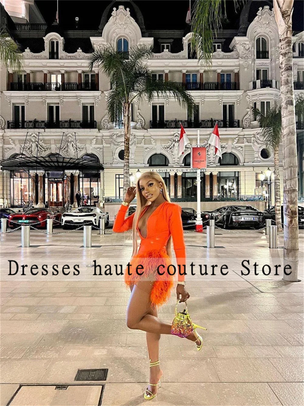 Sexy Orange Feathers Short Prom Dresses 2023 Black Girls Long Sleeves Asymmetric Cocktail Dresses Party Gowns Vestido De Festa
Sexy Orange Feathers Short Prom Dresses 2023 Black Girls Long Sleeves Asymmetric Cocktail Dresses Party Gowns Vestido De Festa