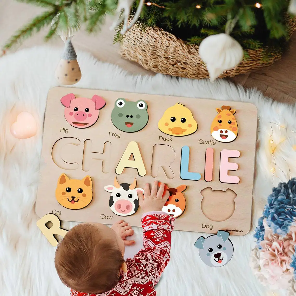 Animals Wooden Name Puzzle Busy Board Puzzle Toddler Toys Baby Girls Boys Gifts for Kids Baby First Easter Present Birthday Gift
Animals Wooden Name Puzzle Busy Board Puzzle Toddler Toys Baby Girls Boys Gifts for Kids Baby First Easter Present Birthday Gift