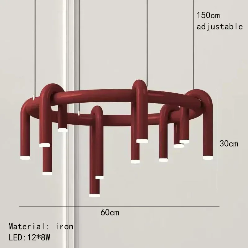 Современный регулируемый подвесной светильник с круглым кольцом, металлическая U-образная трубка, светодиодный светильник, домашний декор, спальня, гостиная для столовой, подвесная люстра
Современный регулируемый подвесной светильник с круглым кольцом, металлическая U-образная трубка, светодиодный светильник, домашний декор, спальня, гостиная для столовой, подвесная люстра