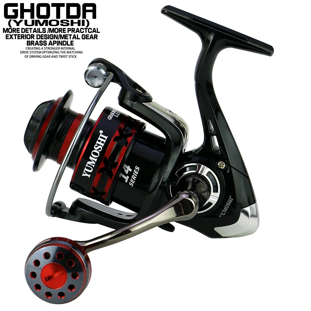 GHOTDA Fishing Reel 2000-7000 Max Drag 10kg Metal Spool Spinning Reel Saltwater Fresh For Carp Fishing
GHOTDA Fishing Reel 2000-7000 Max Drag 10kg Metal Spool Spinning Reel Saltwater Fresh For Carp Fishing