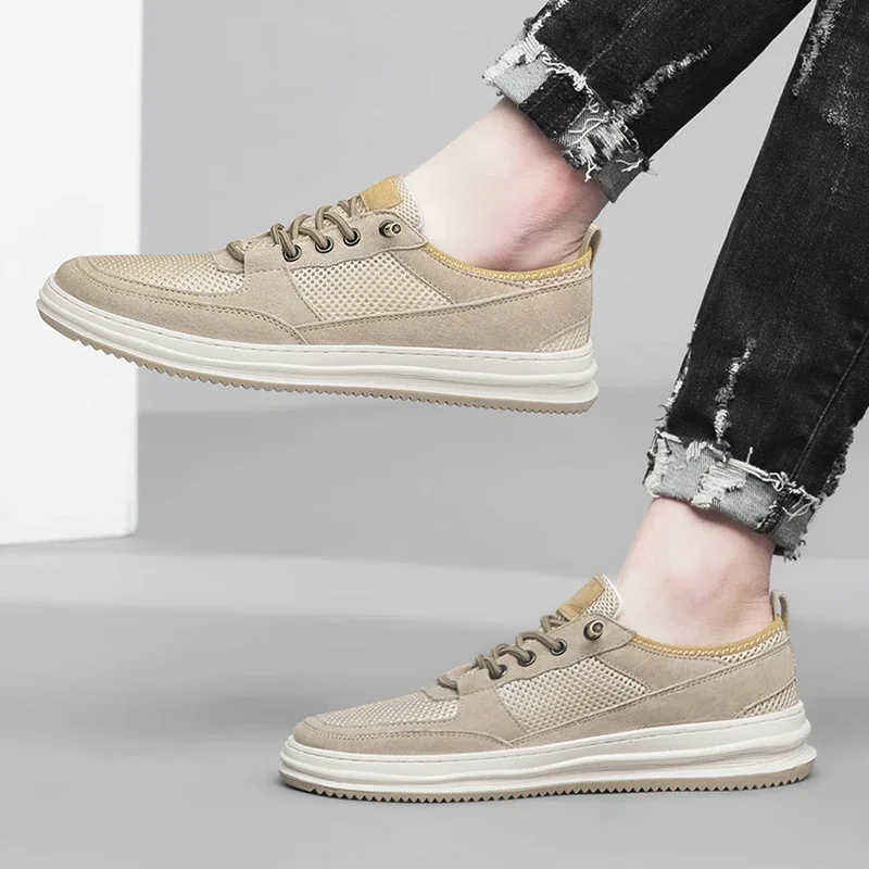 2023 Hot Sale Men's Shoes Lace Up Men's Vulcanize Shoes Autumn Round Toe Solid Net Grid Breathable Low-heeled Versatile Sneakers
2023 Hot Sale Men's Shoes Lace Up Men's Vulcanize Shoes Autumn Round Toe Solid Net Grid Breathable Low-heeled Versatile Sneakers