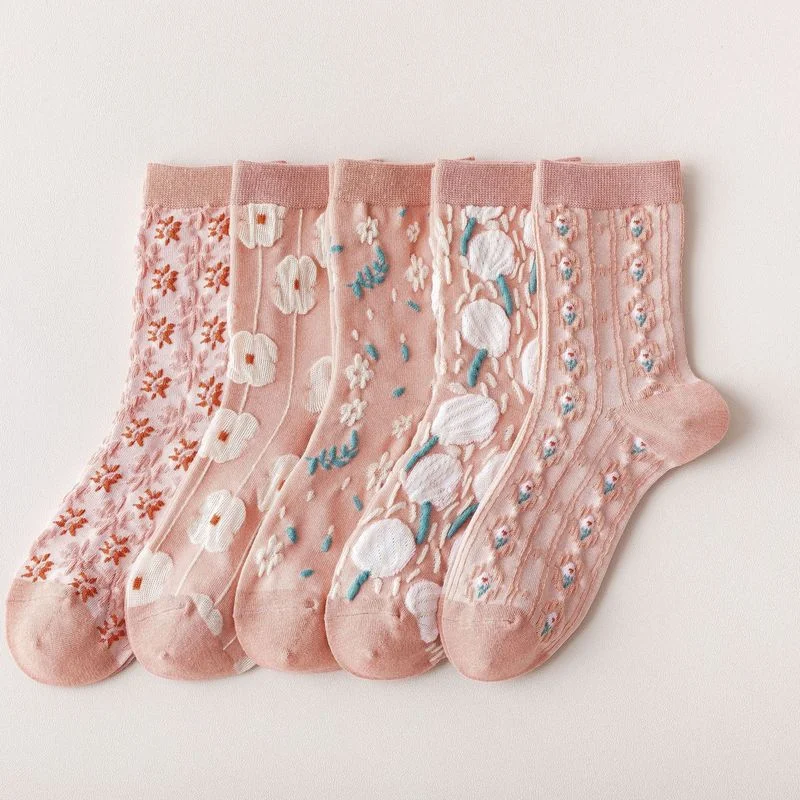 Fashion Retro Vintage Woman Socks Floral Embroidery Harajuku Streetwear Long Socks Women Sweet Girls Japanese Kawaii Cute Socks
Fashion Retro Vintage Woman Socks Floral Embroidery Harajuku Streetwear Long Socks Women Sweet Girls Japanese Kawaii Cute Socks