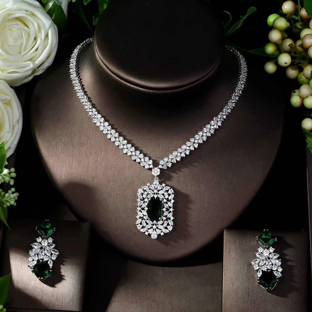Fashion Fashion Green AAA CZ Jewelry Sets for Women Necklace Set Bijoux Femme Accessories Square Shape Jewelry Gifts N-1016
Fashion Fashion Green AAA CZ Jewelry Sets for Women Necklace Set Bijoux Femme Accessories Square Shape Jewelry Gifts N-1016