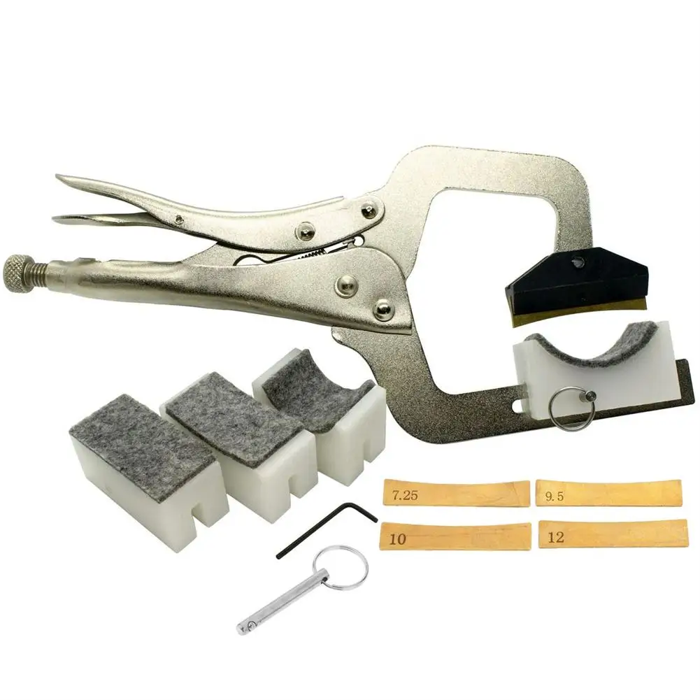 Guitar Fret Press Tool, Installation Fingerboard Fret Repair Tool With 4 Support Pads + 4 Fret Inserts 7.25/ 9.5/10/12
Guitar Fret Press Tool, Installation Fingerboard Fret Repair Tool With 4 Support Pads + 4 Fret Inserts 7.25/ 9.5/10/12
